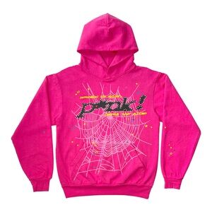 SP5DER OG P*NK Hoodie, Pink - XL